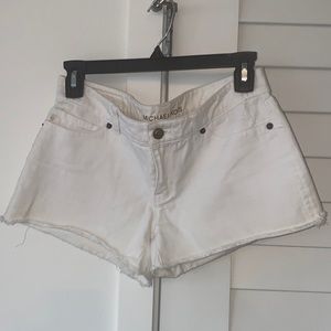 Michael Michael Kors white cut off denim shorts size 2